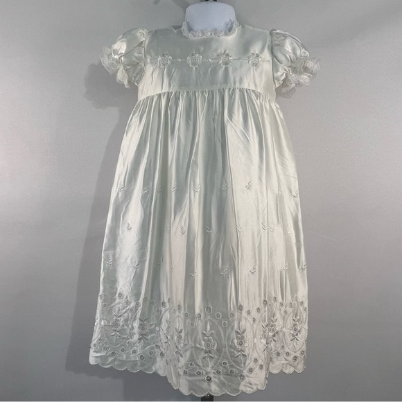 Vintage 5 piece christening gown set; baptism gown set - Picture 3 of 15